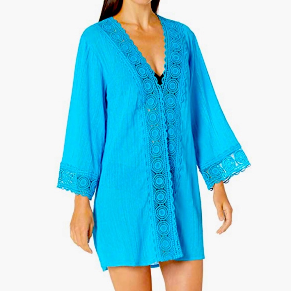 La Blanca Vibrant Turquoise Swim Coverup